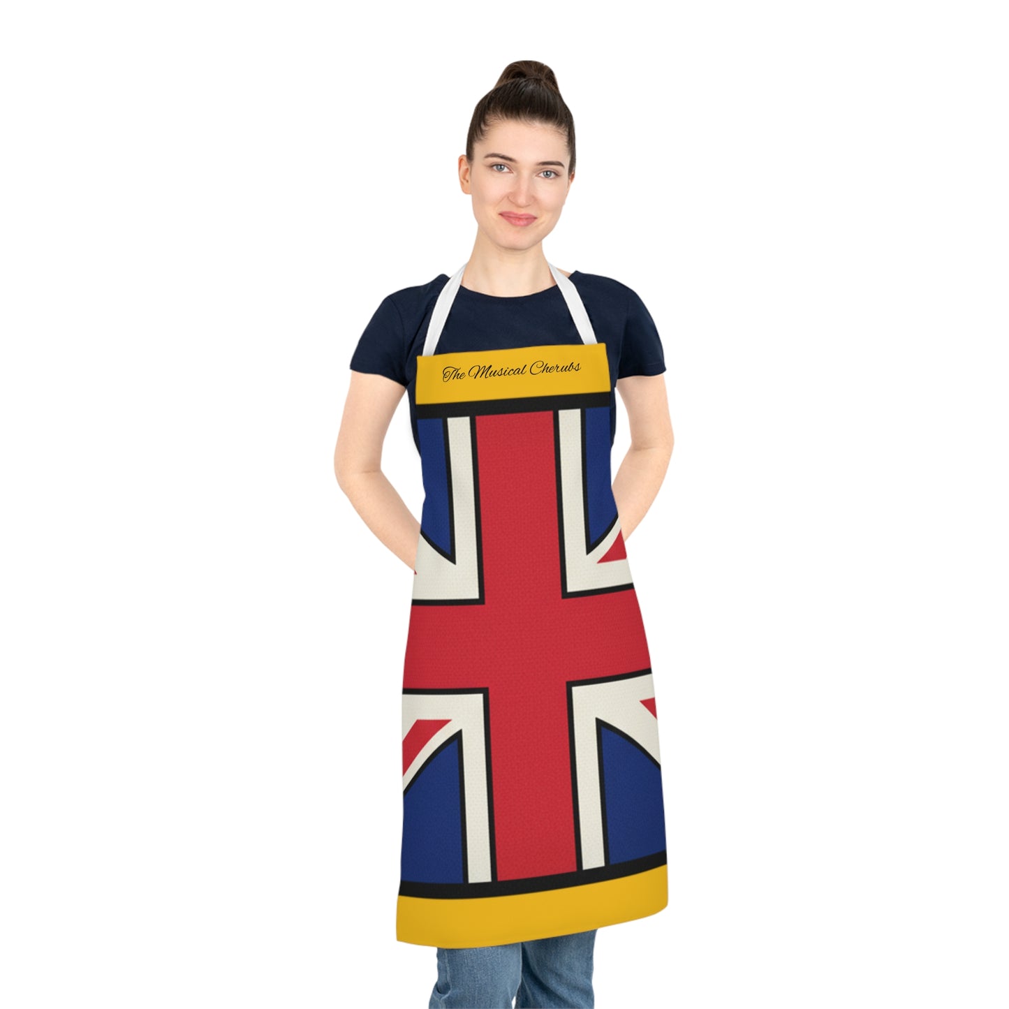 Personalization Available on Union Jack Apron — British Flag Kitchen Apron for BBQs, Cooking & Gifts