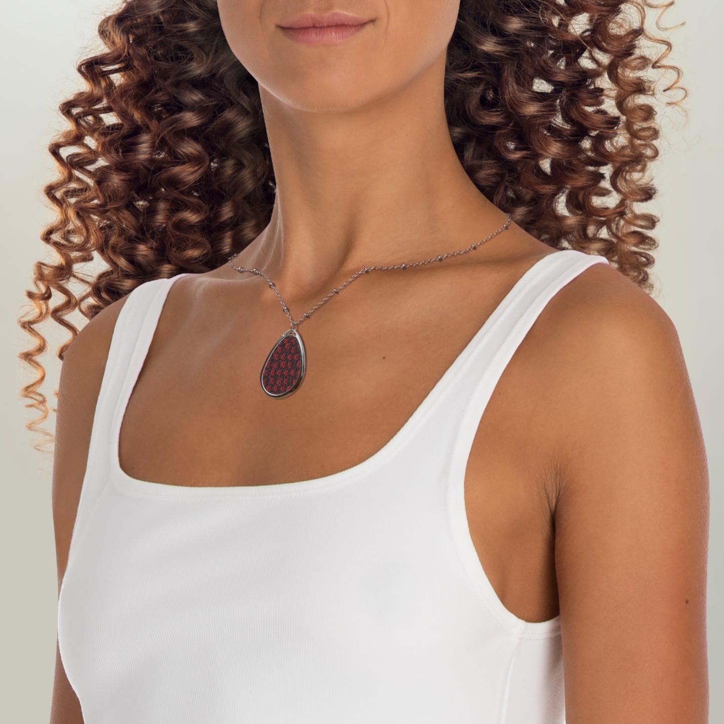 Cover me in Roses Oval Necklace