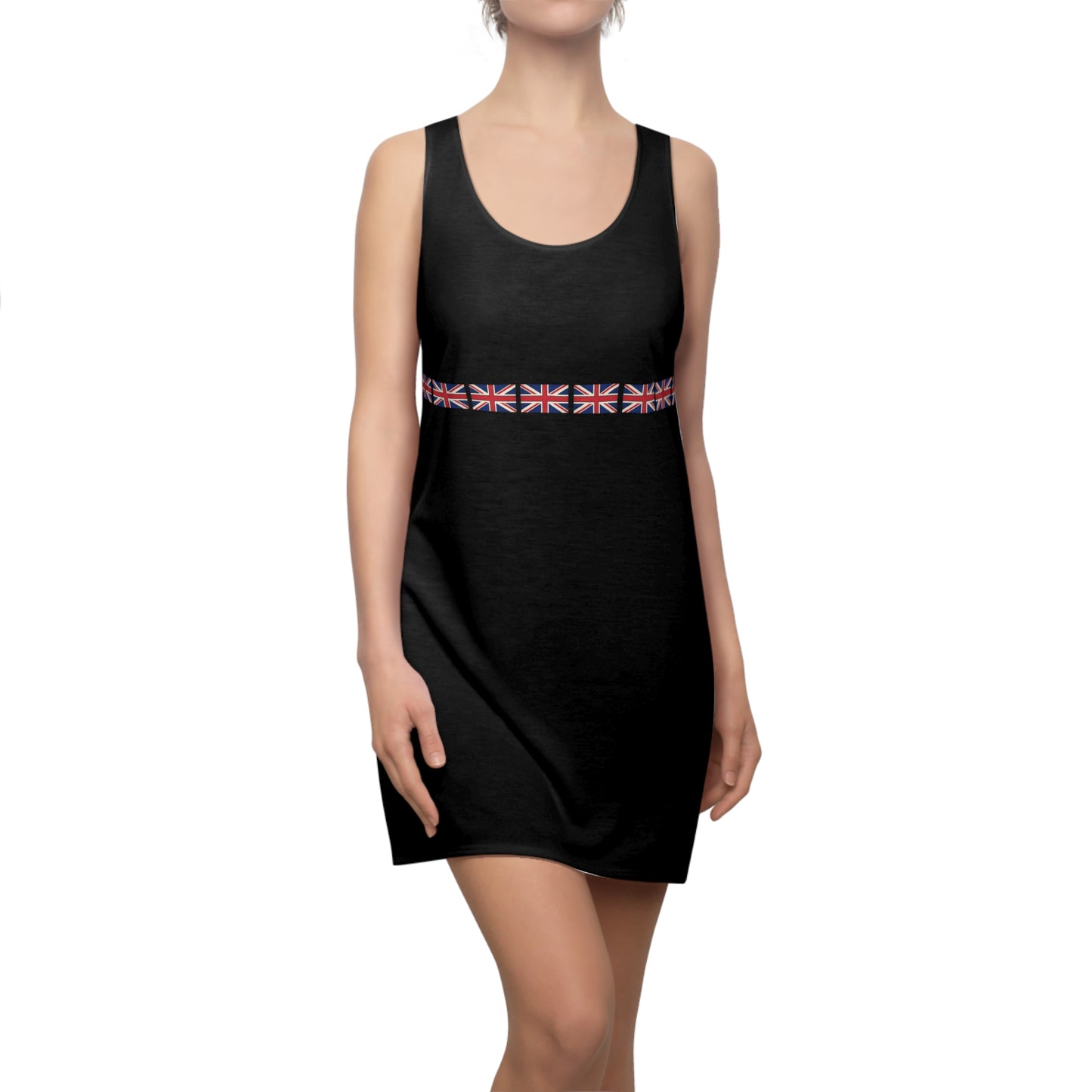 Copy of Play on the British Union Jack Design - Racerback Dress — Red Front Print