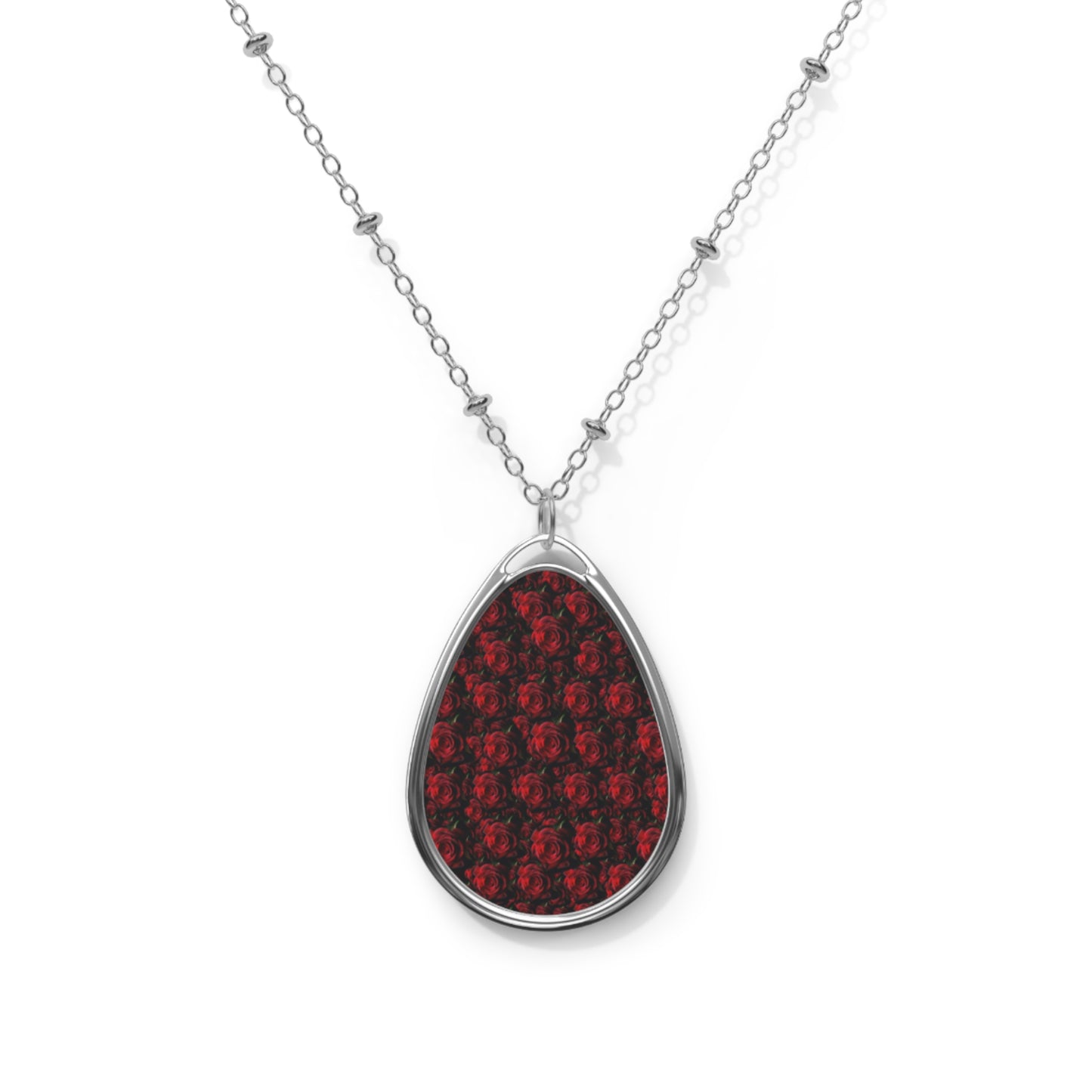 Cover me in Roses Oval Necklace
