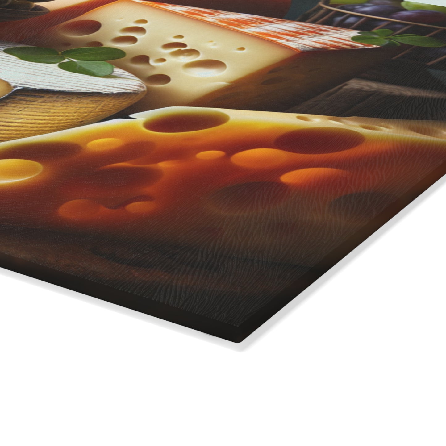 Cheese Time Glass Cutting Board