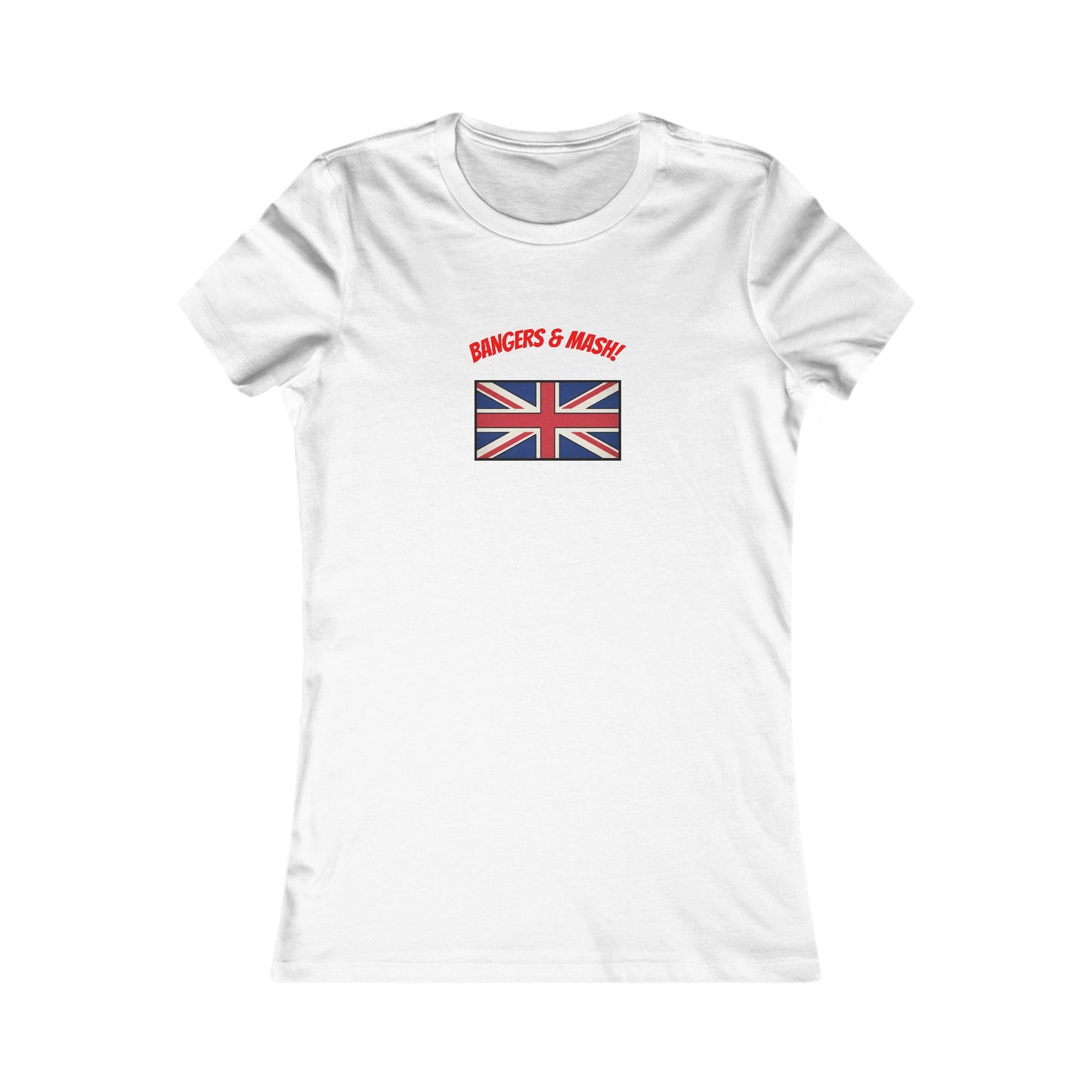Women’s Tee – "Bangers & Mash" Union Jack Graphic