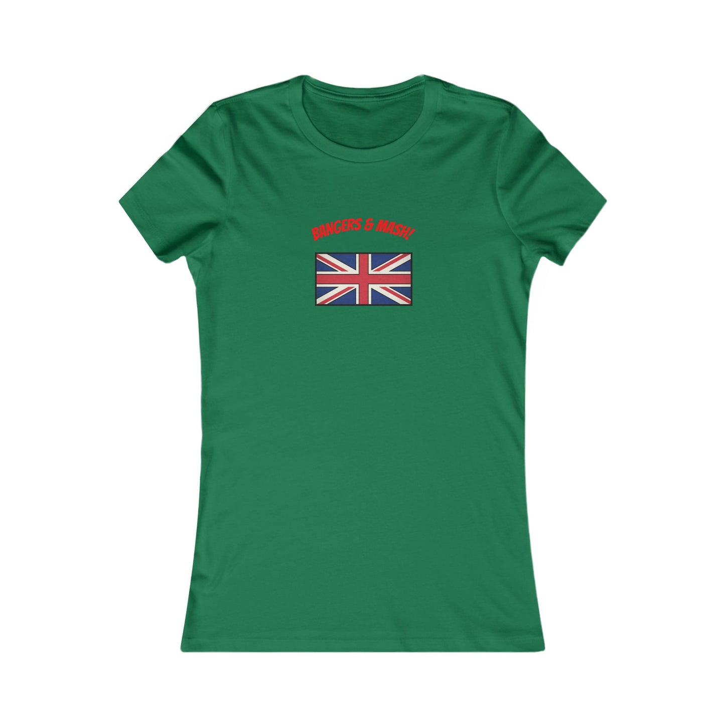 Women’s Tee – "Bangers & Mash" Union Jack Graphic
