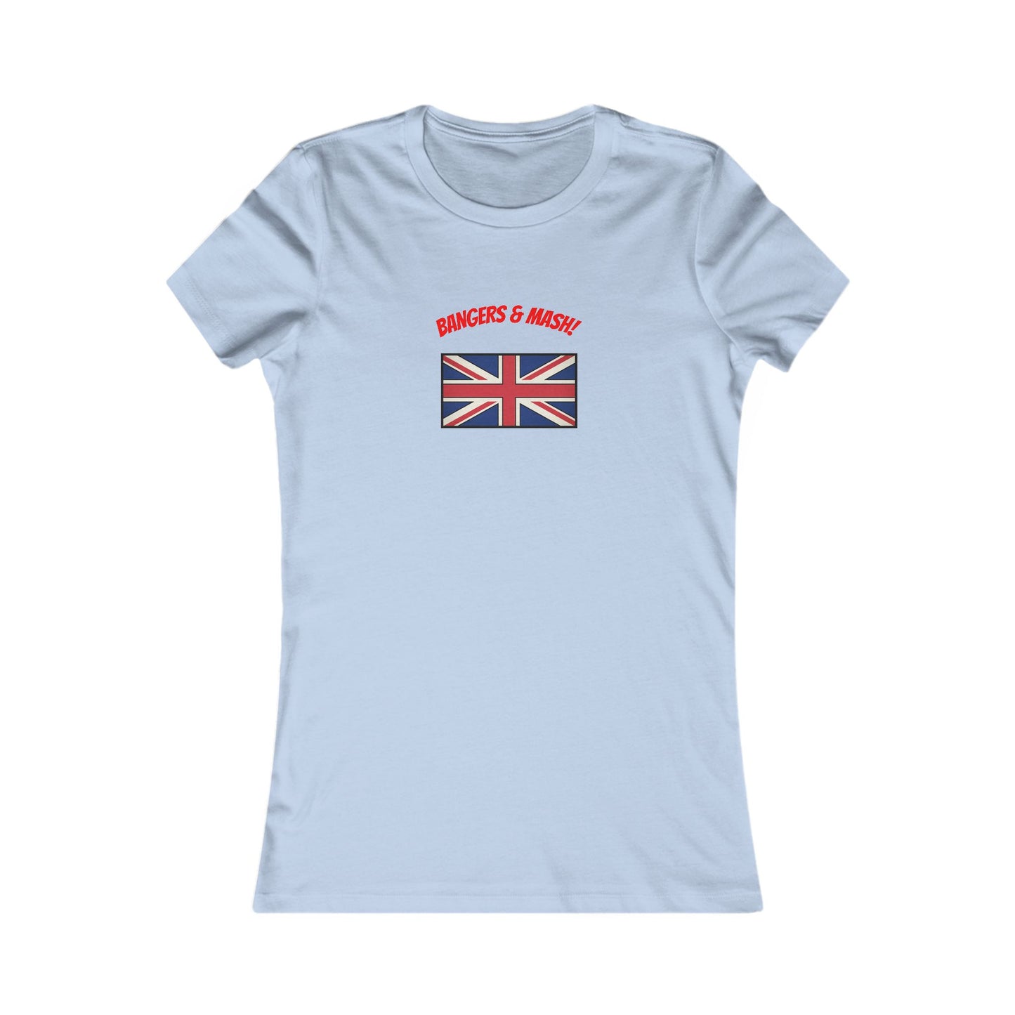 Women’s Tee – "Bangers & Mash" Union Jack Graphic