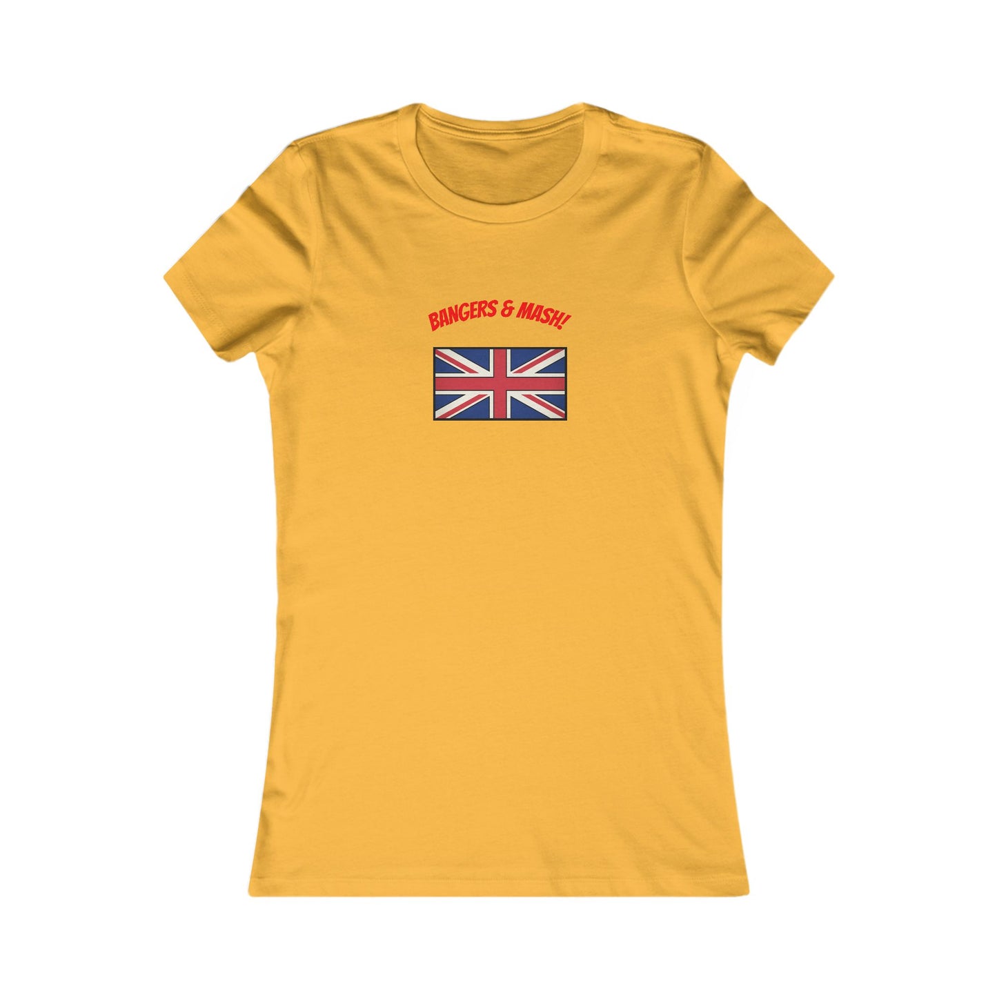 Women’s Tee – "Bangers & Mash" Union Jack Graphic