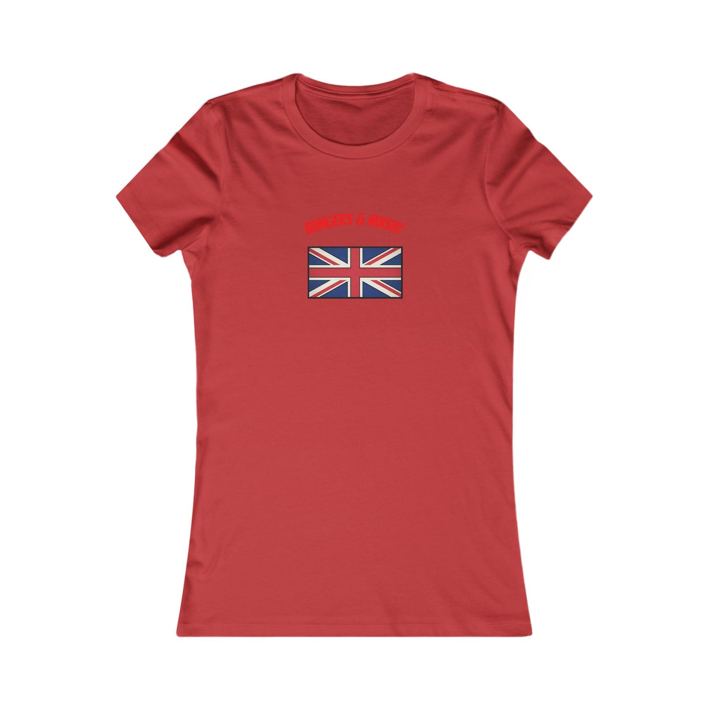 Women’s Tee – "Bangers & Mash" Union Jack Graphic