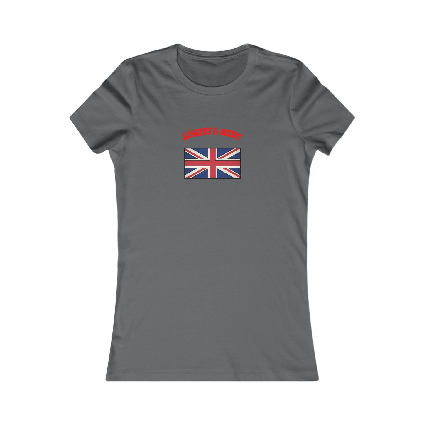 Women’s Tee – "Bangers & Mash" Union Jack Graphic