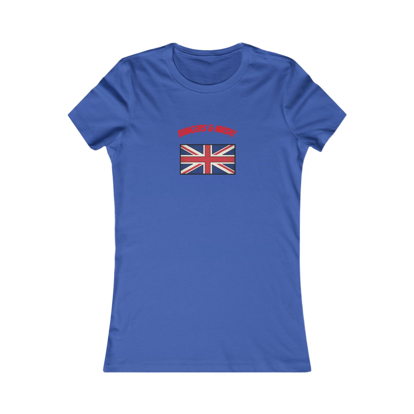 Women’s Tee – "Bangers & Mash" Union Jack Graphic