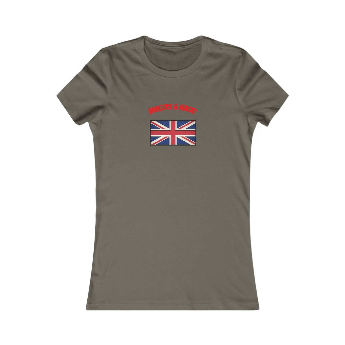 Women’s Tee – "Bangers & Mash" Union Jack Graphic