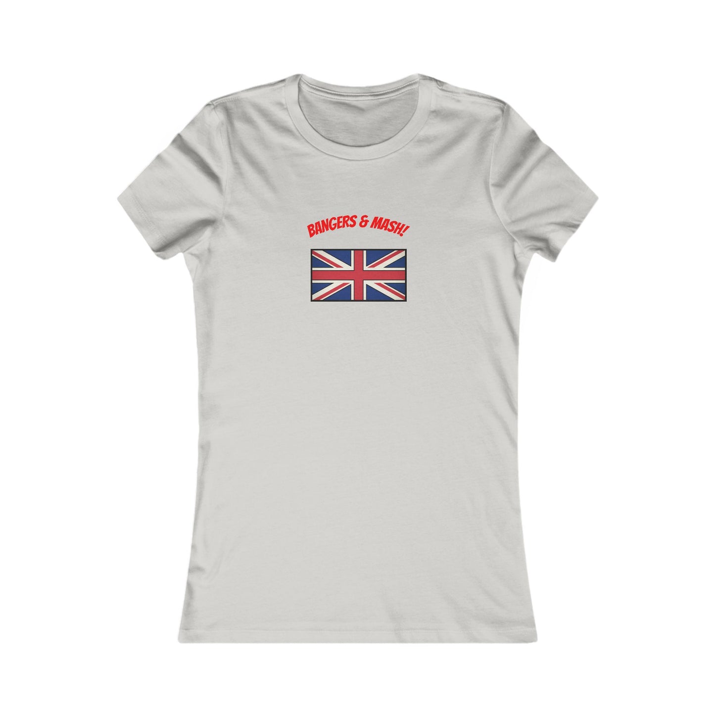 Women’s Tee – "Bangers & Mash" Union Jack Graphic
