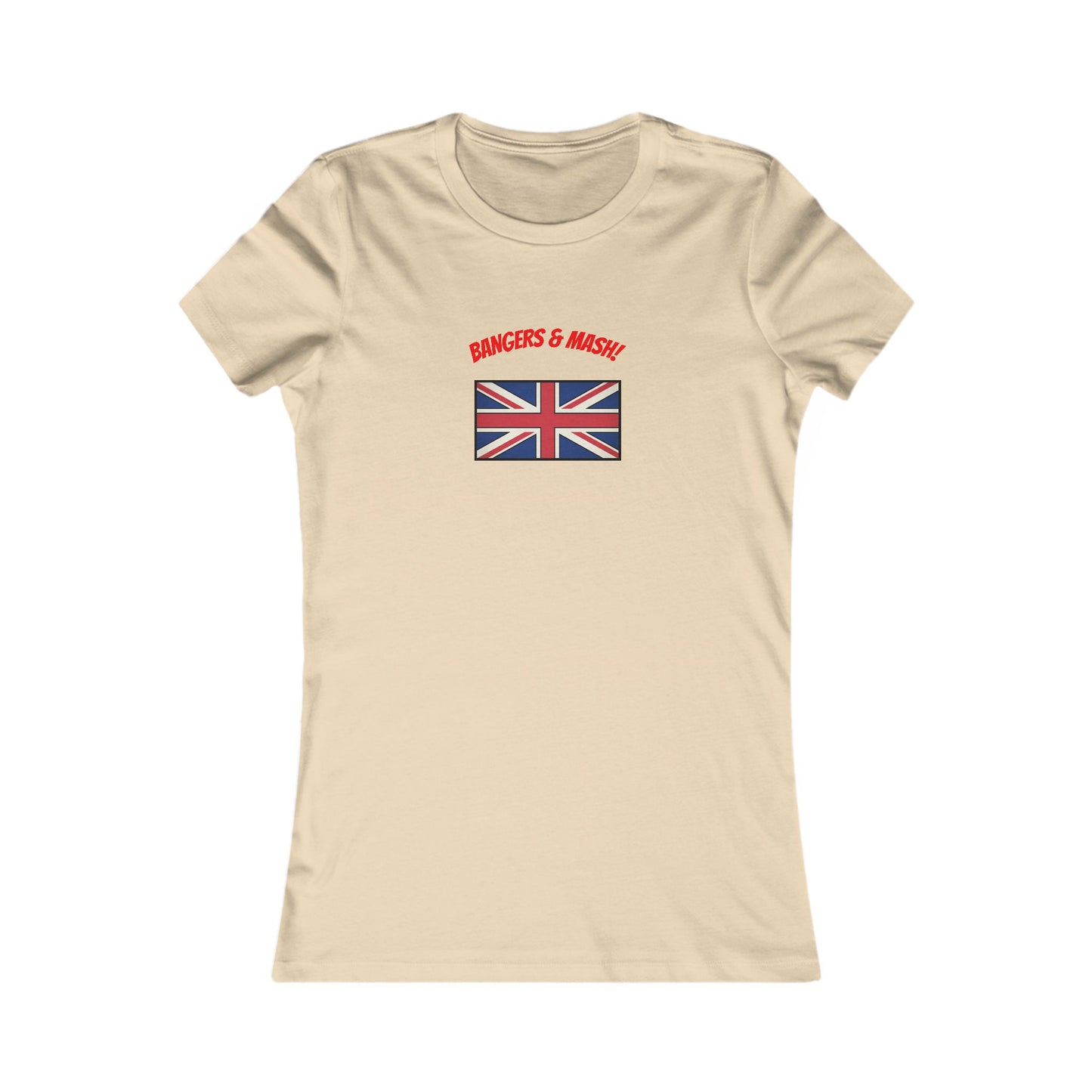 Women’s Tee – "Bangers & Mash" Union Jack Graphic
