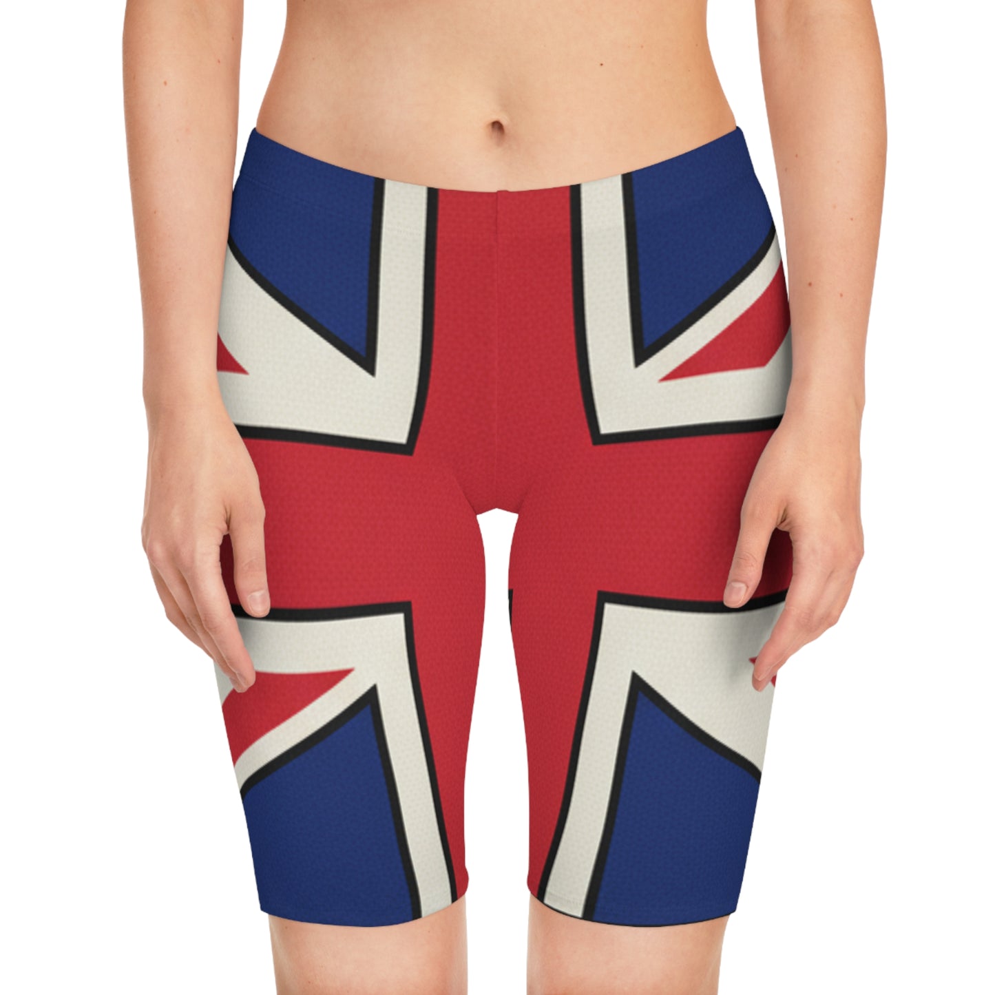 Union Jack Women's Bike Shorts – UK Flag Printed AOP Cycling Shorts