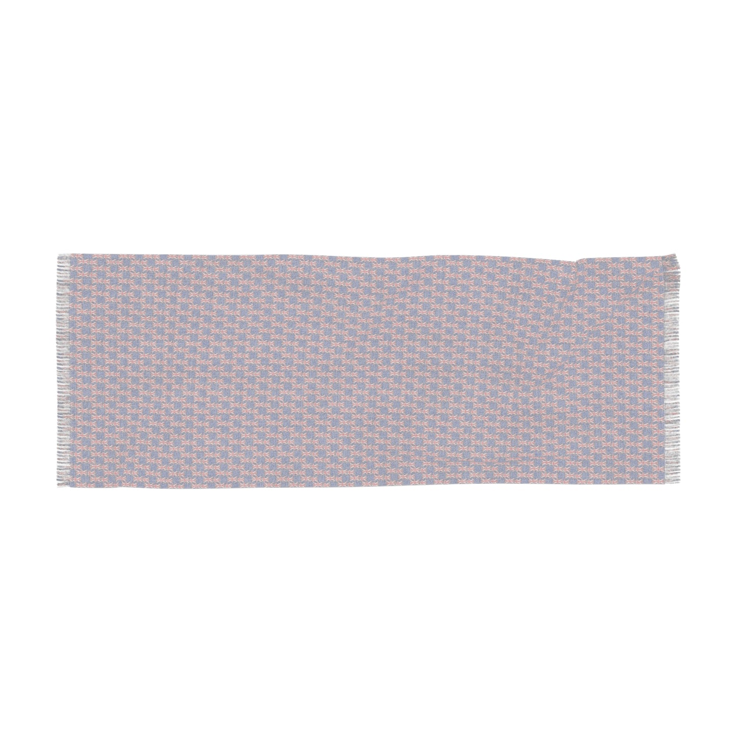 Union Jack Geometric Light Scarf Red Background— British Flag Pattern Fashion Scarf
