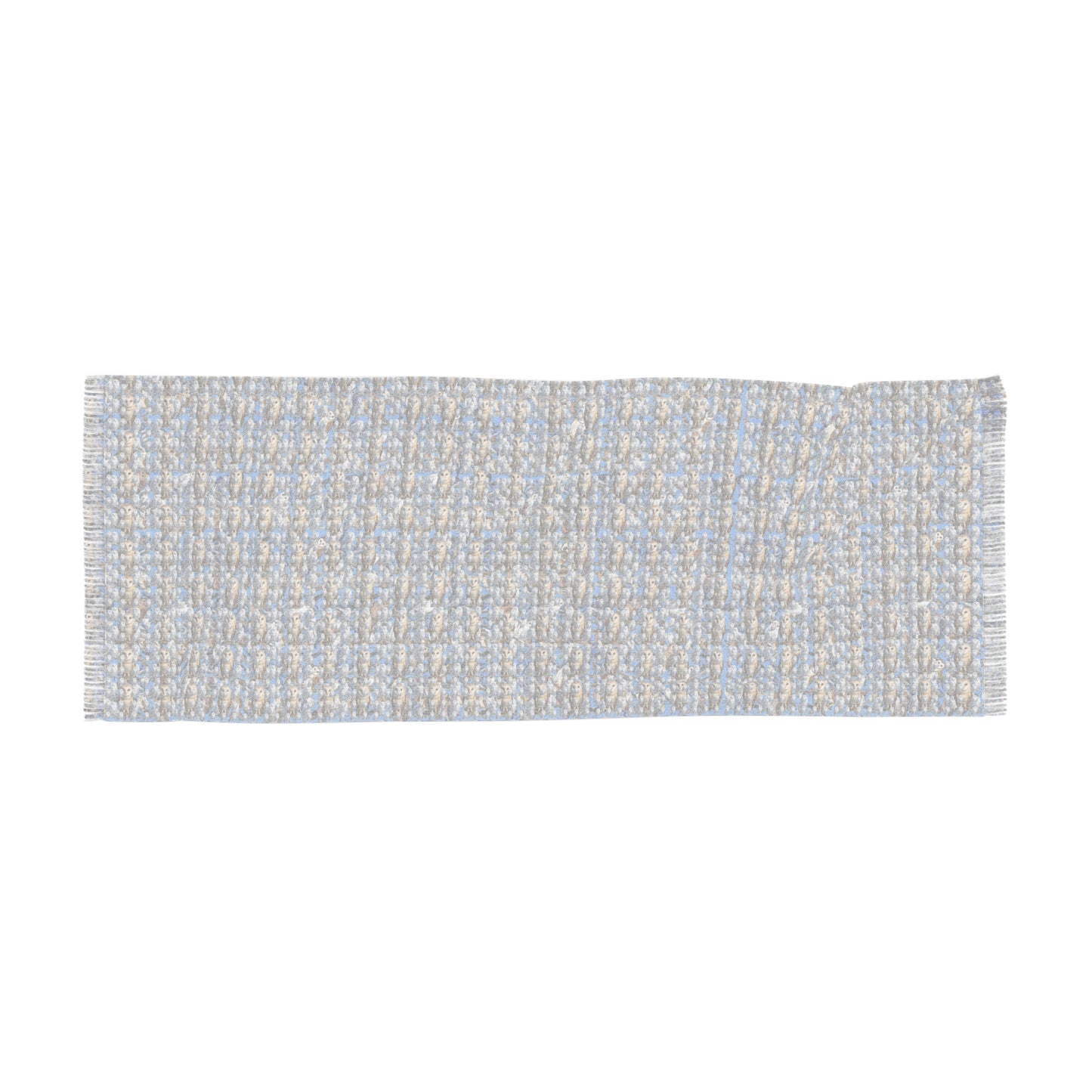 Owl Fashion Scarf Light Blue
