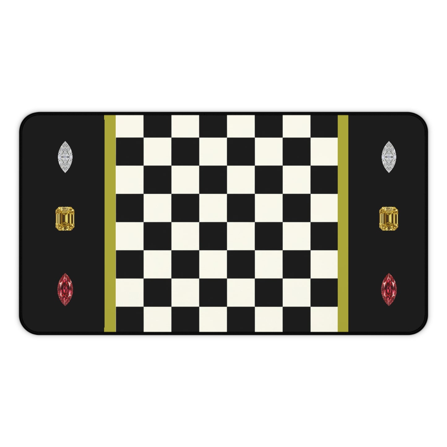 Jewels and Chess board/Deskmat/Mouse Pad 3 size options