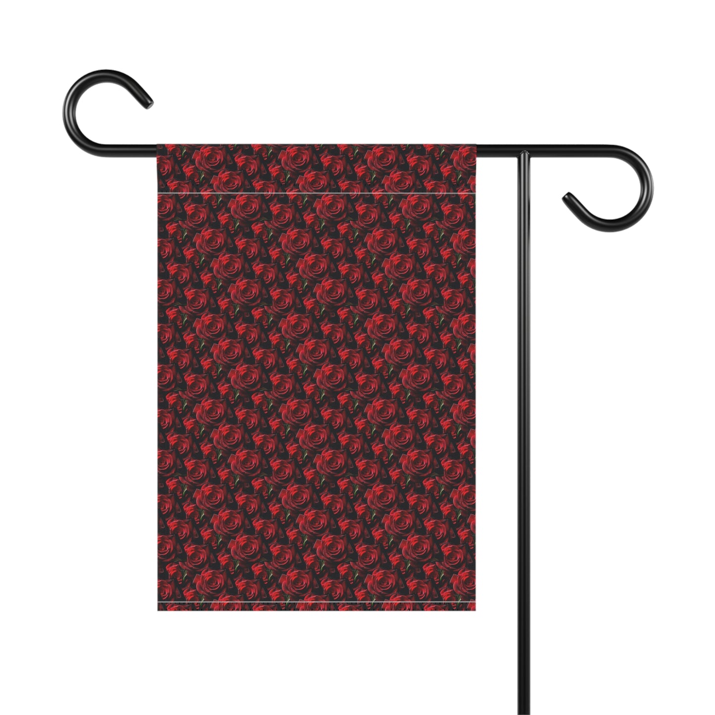 Elegant Floral Garden Banner - Vibrant Red Roses Design