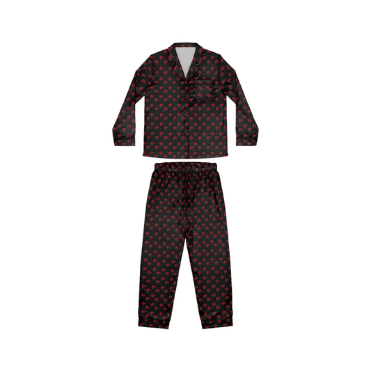 Cover me in Roses Satin Pajama Set — Women’s Printed Sleepwear