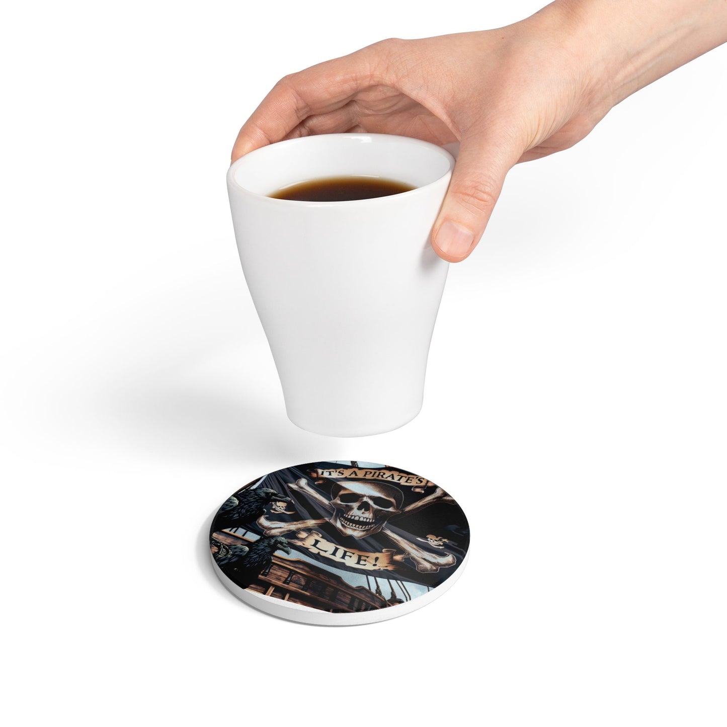 It's a Pirate's Life Ceramic Coaster
